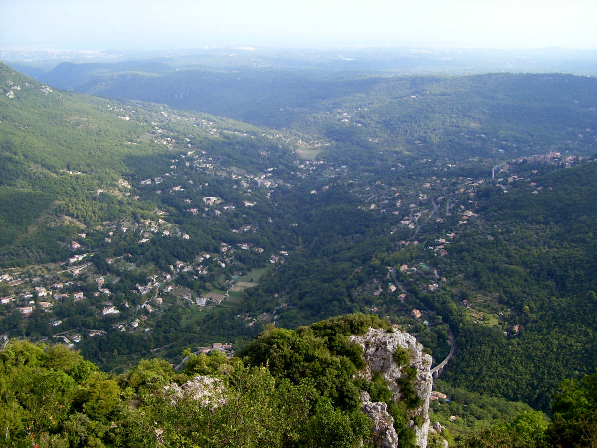 Scenery around Gourdon Mountain scenery near the hilltop village of Gourdon